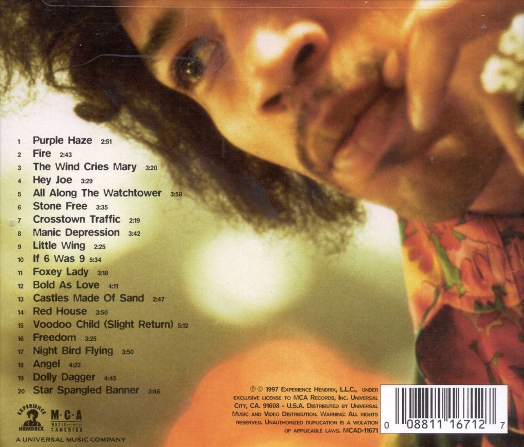 Experience Hendrix: The Best of Jimi Hendrix cover art