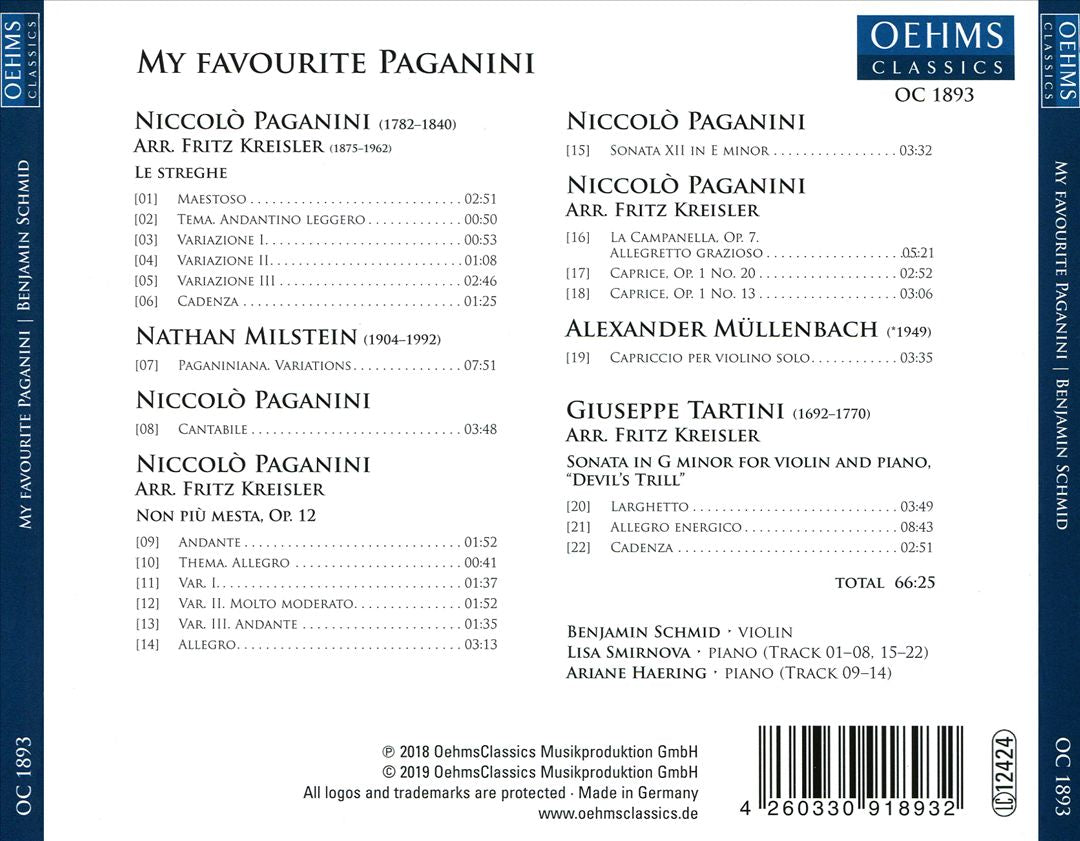 My Favourite Paganini cover art