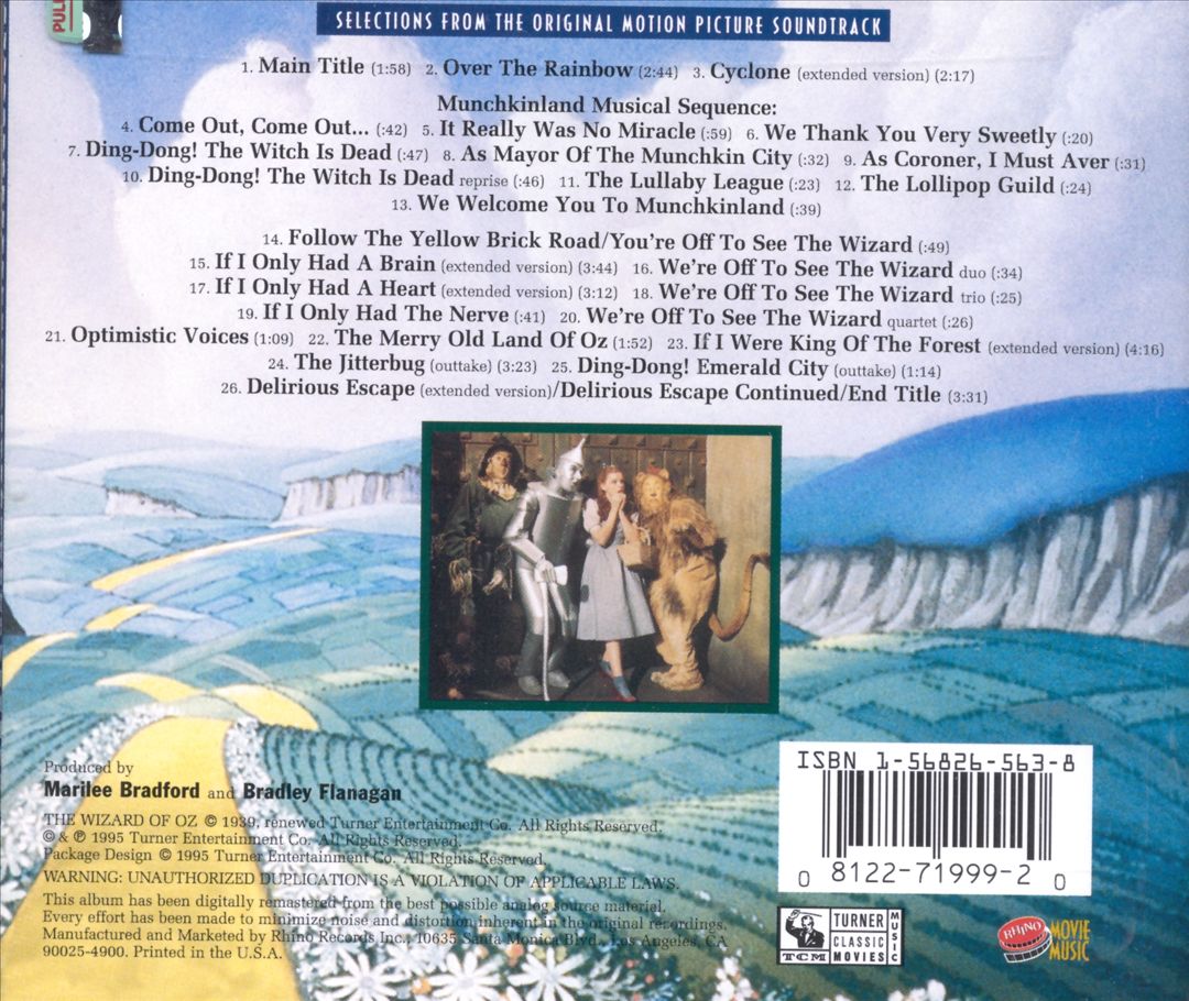 Wizard of Oz [Rhino Original Soundtrack] cover art