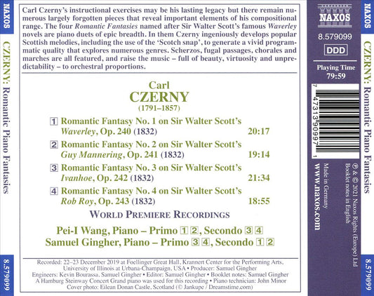 Czerny: Romantic Piano Fantasies on Sir Walter Scott's Novels cover art