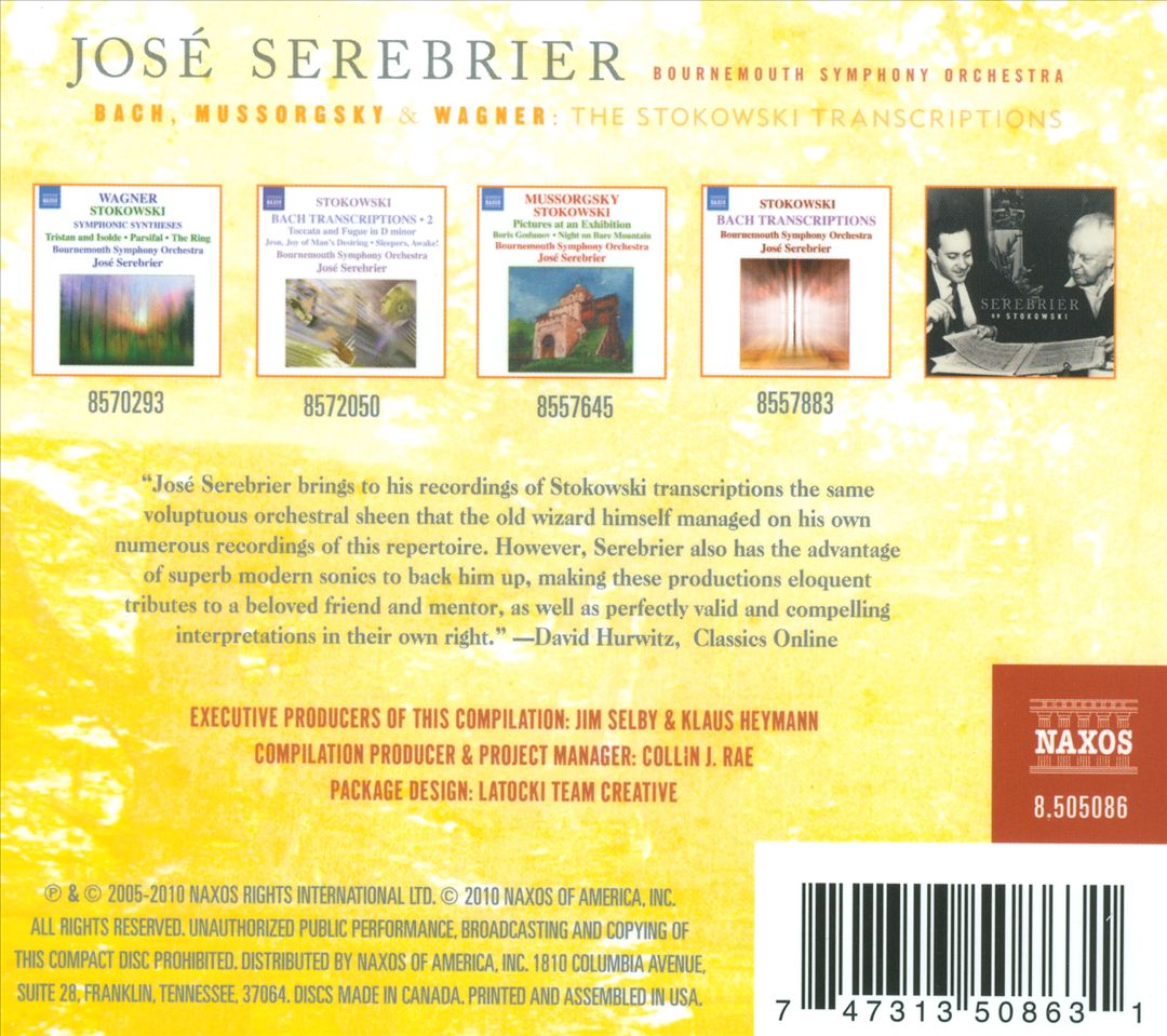 Stokowski Transcriptions: Bach, Wagner, Mussorgsky cover art