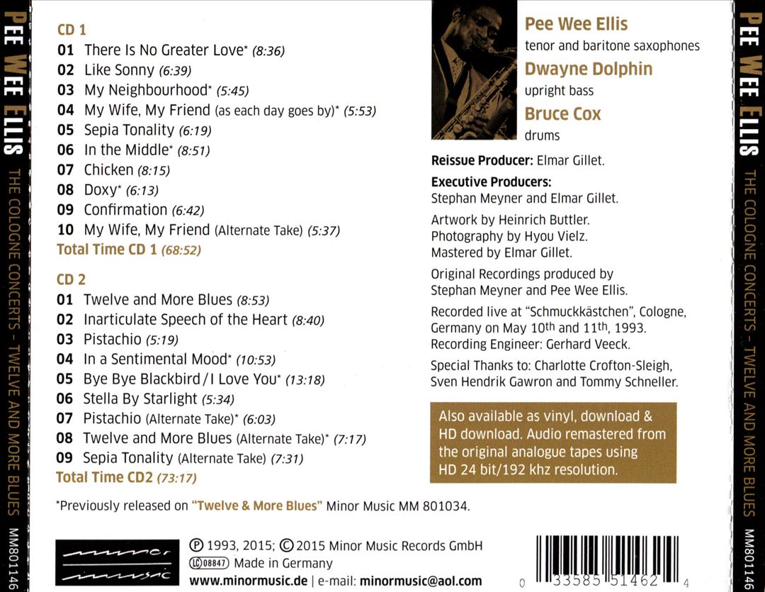 Cologne Concerts: Twelve & More Blues cover art