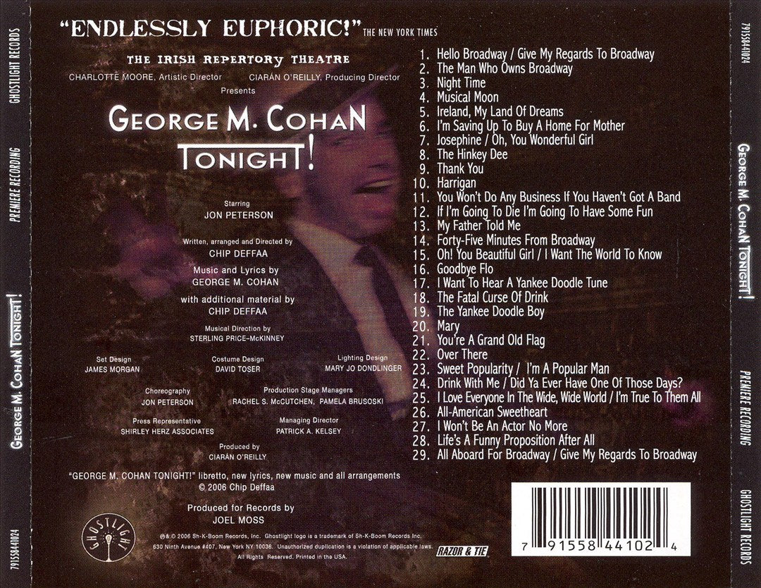 George M. Cohen Tonight! [Original Cast Recording] cover art