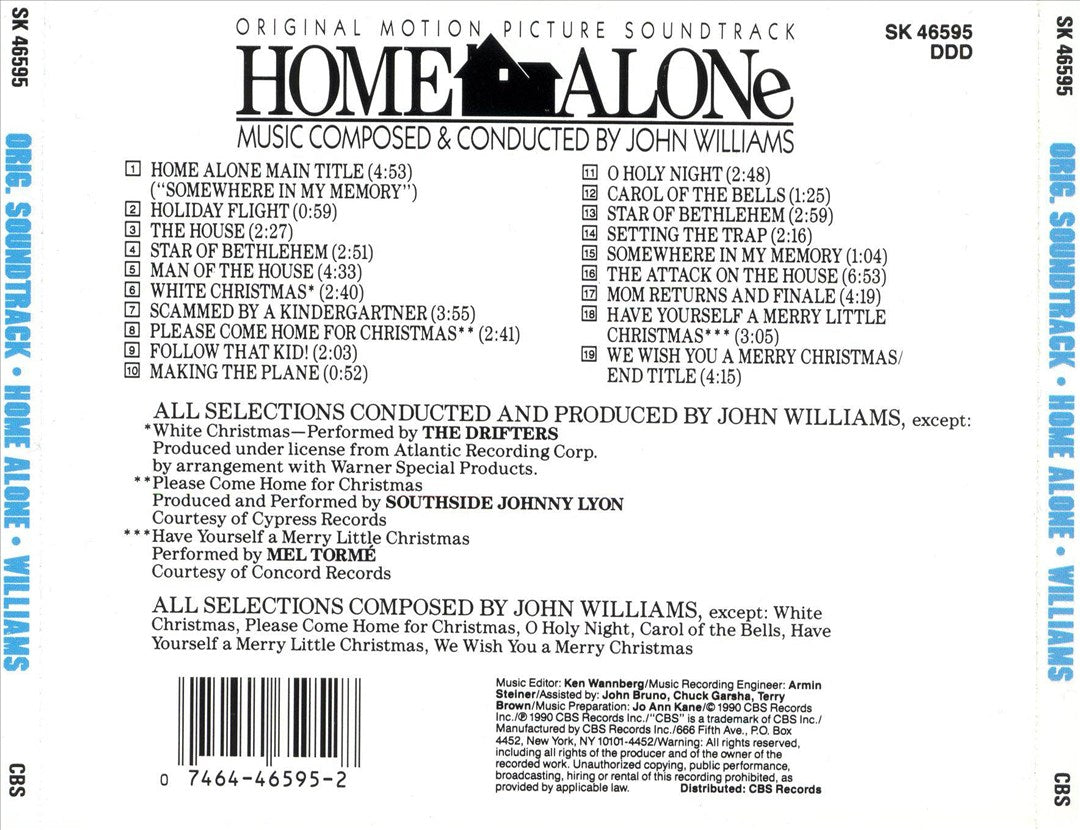 Home Alone [Original Motion Picture Soundtrack] cover art
