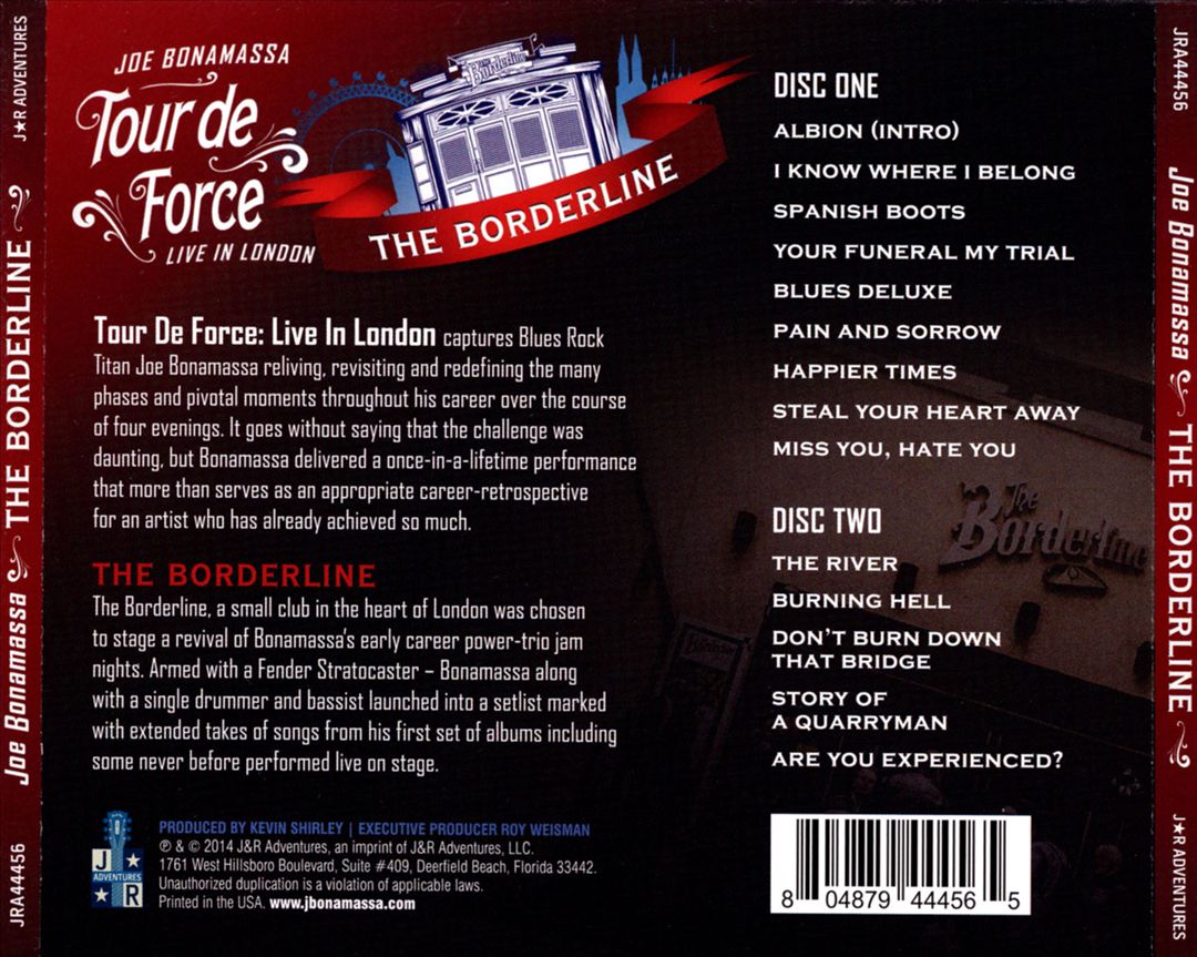 Tour de Force: Live in London - The Borderline cover art