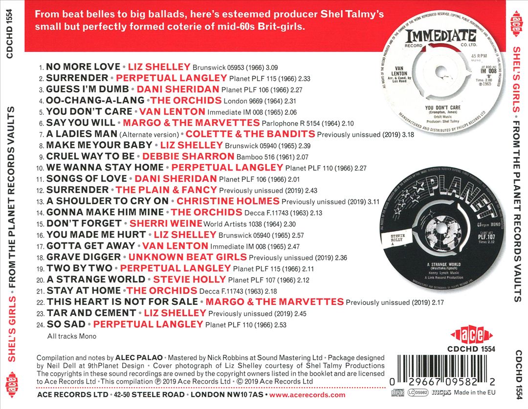 Shel's Girls: From the Planet Records Vaults cover art