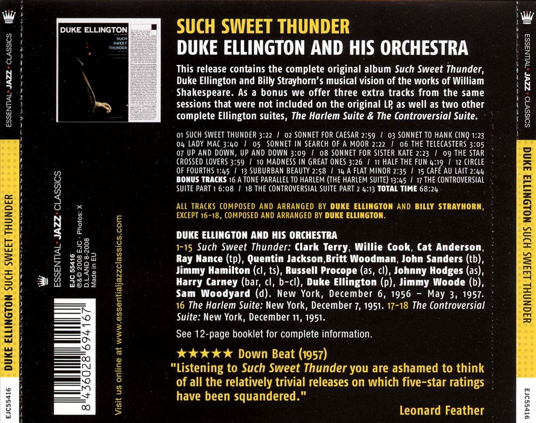 Such Sweet Thunder [Bonus Tracks] cover art