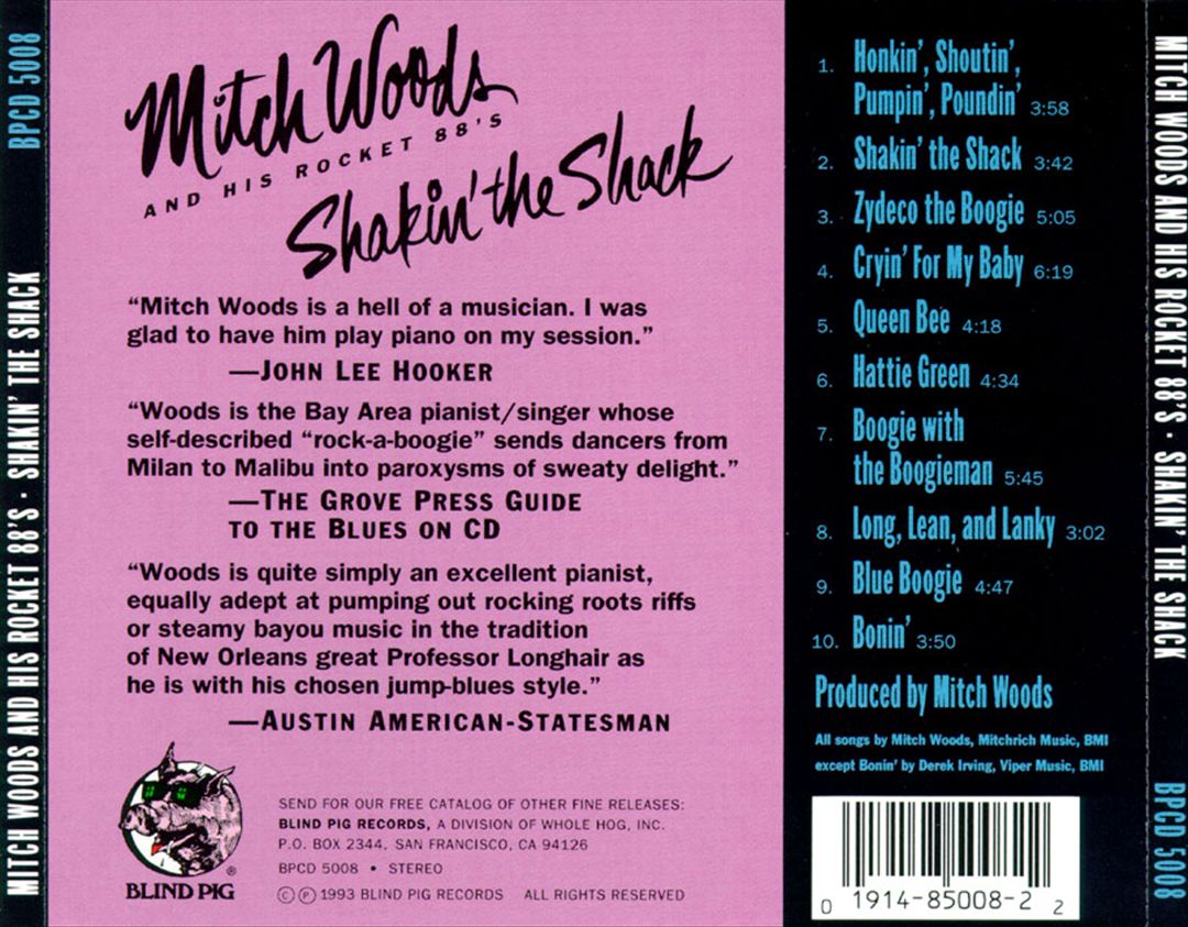 Shakin' the Shack cover art