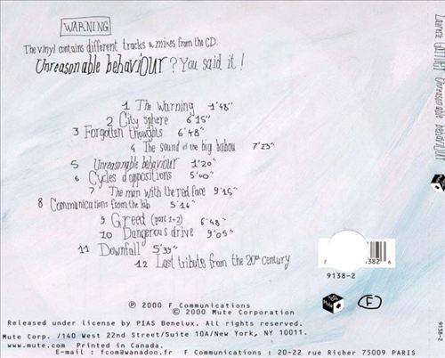 Unreasonable Behaviour cover art