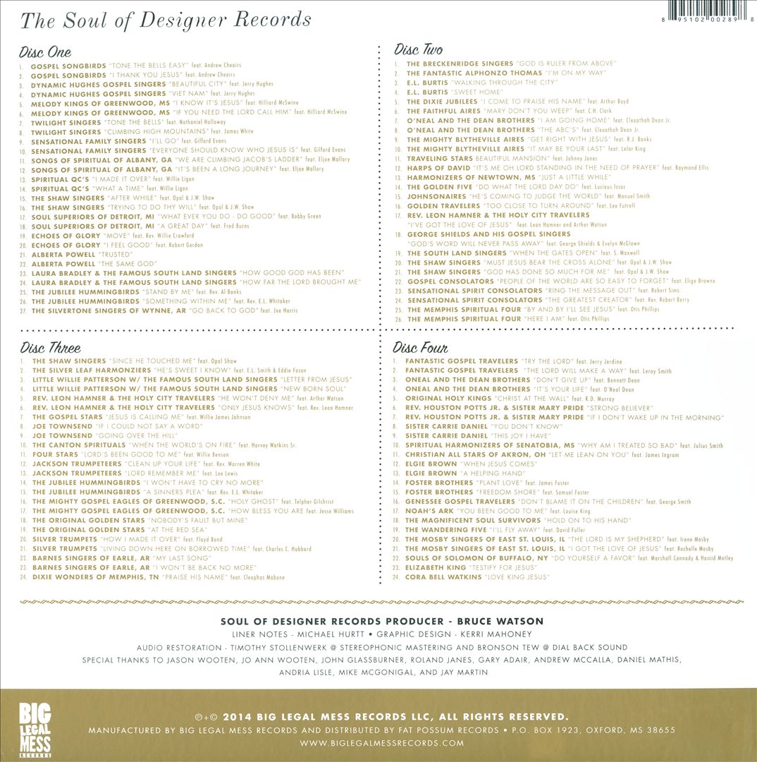 Soul of Designer Records cover art