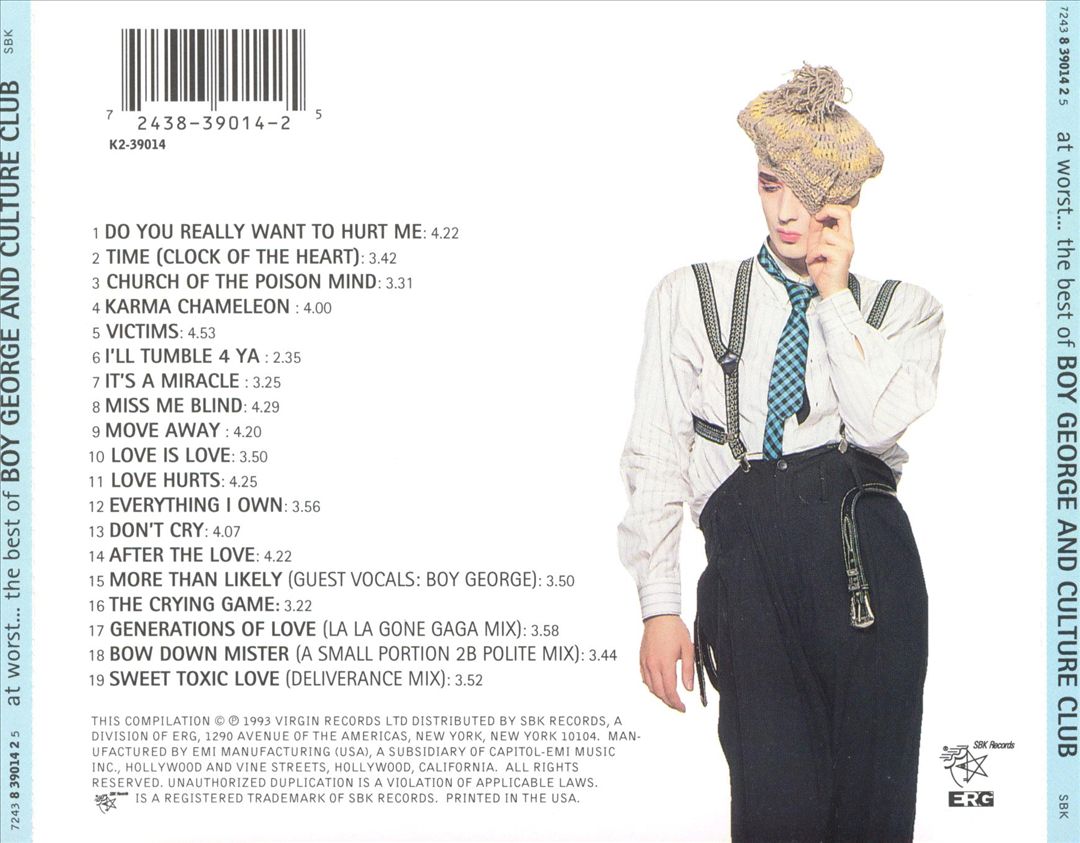 At Worst...The Best of Boy George and Culture Club cover art