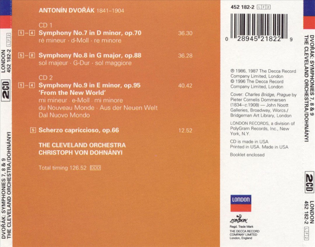 Dvorák: The 3 Great Symphonies cover art