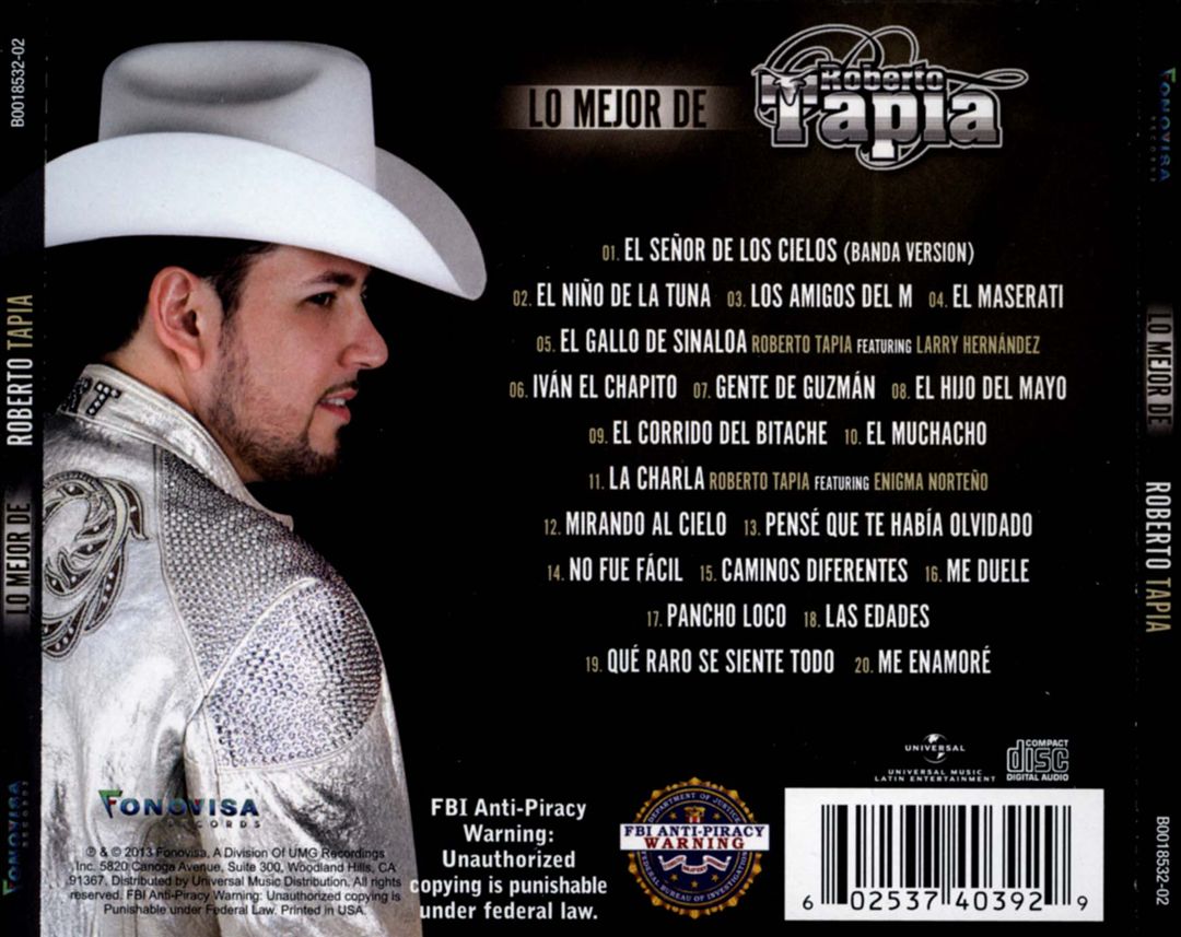 Mejor de Roberto Tapia cover art
