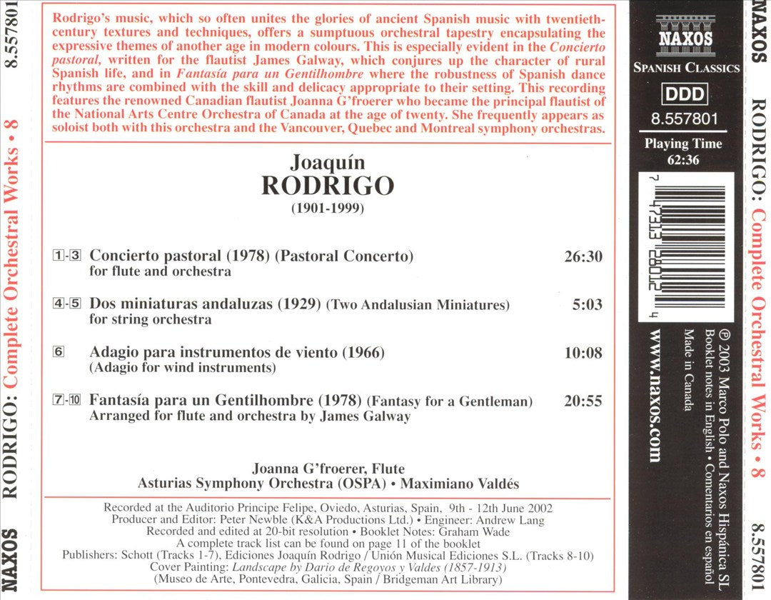 Rodrigo: Complete Orchestral Works, Vol. 8 cover art