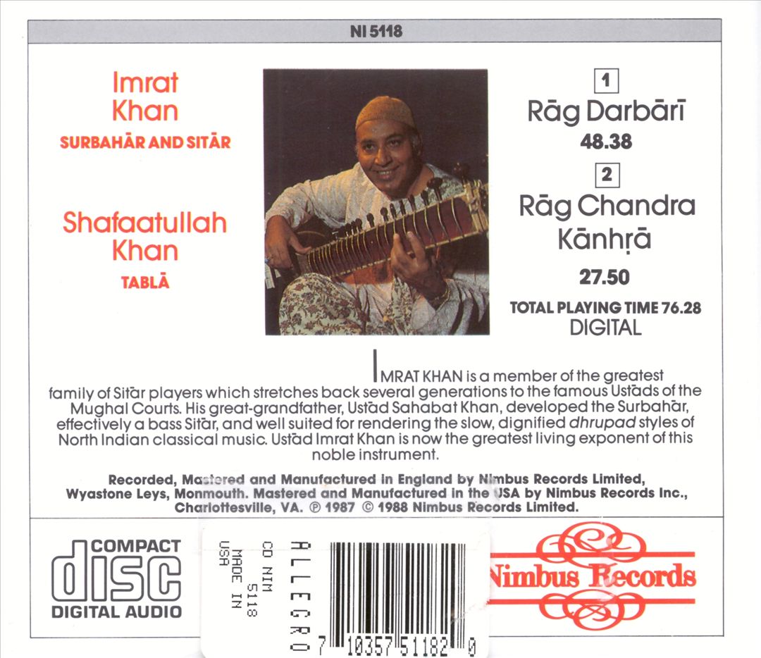 Rag Darbari/Rag Chandra Kanhra cover art