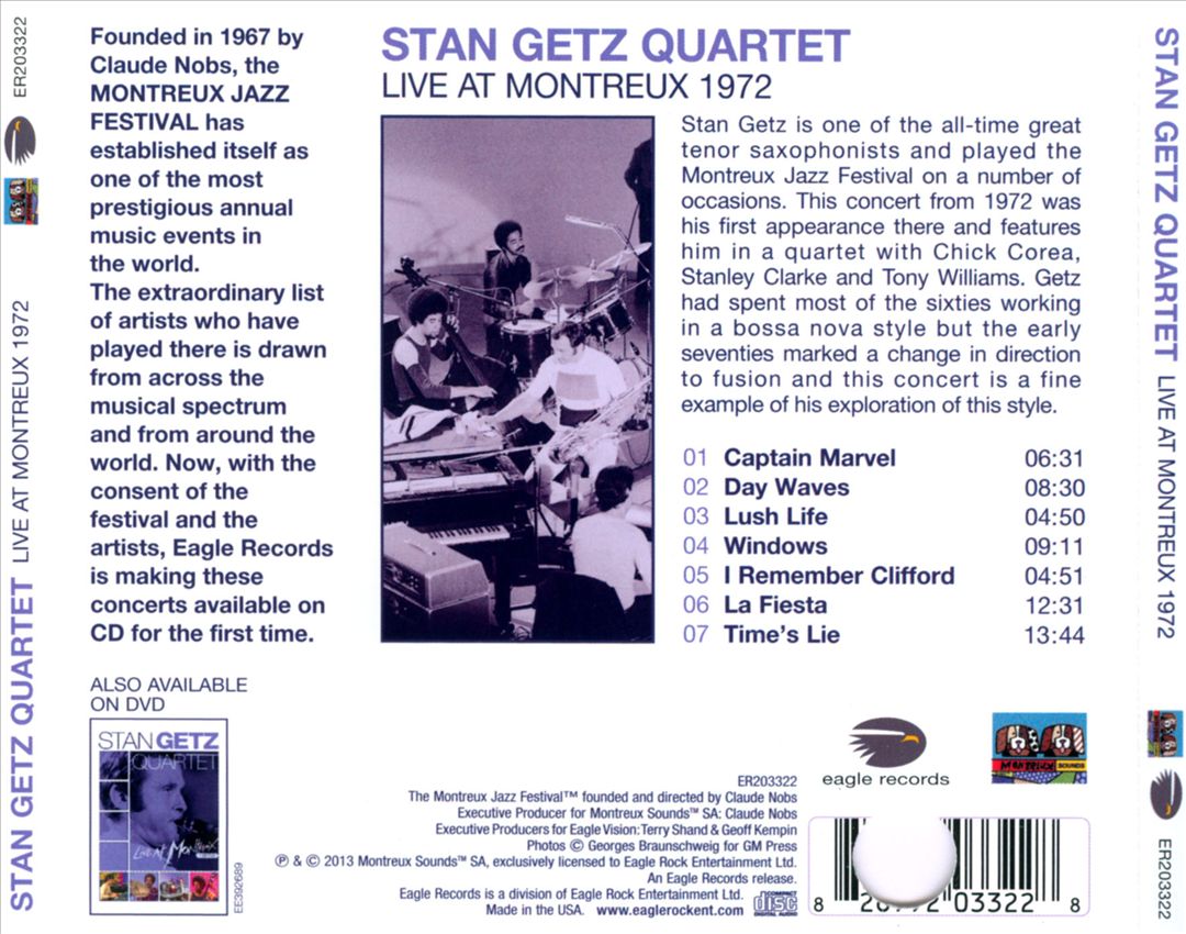 Live At Montreux 1972 cover art