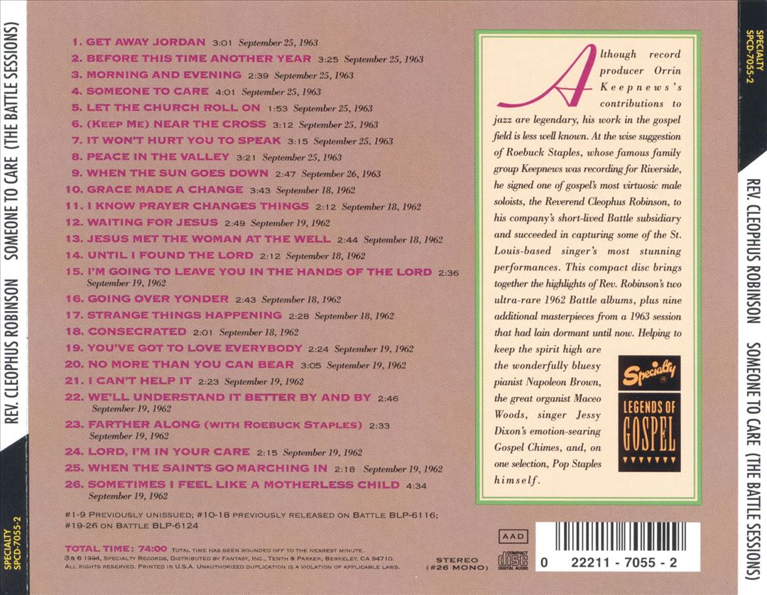 Someone to Care (The Battle Sessions) cover art