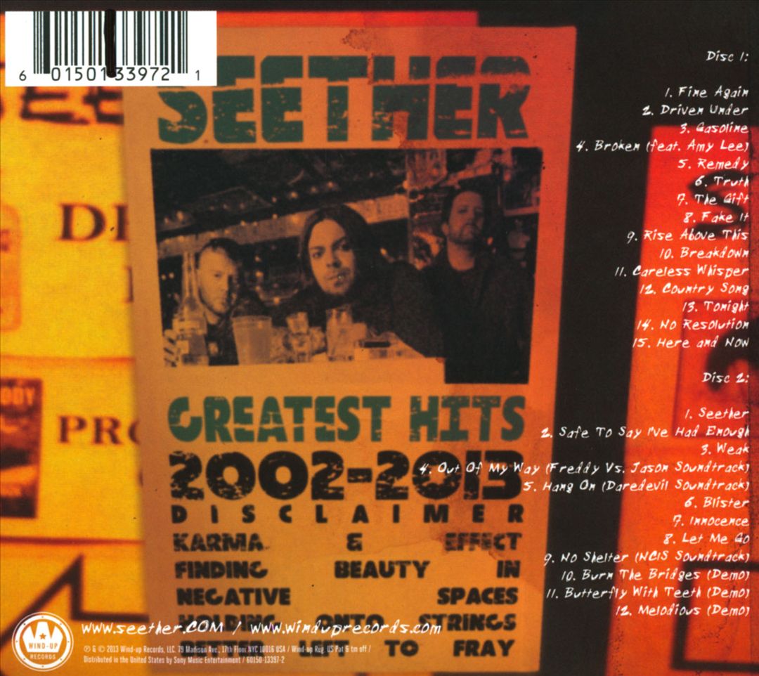 Seether: 2002-2013 cover art