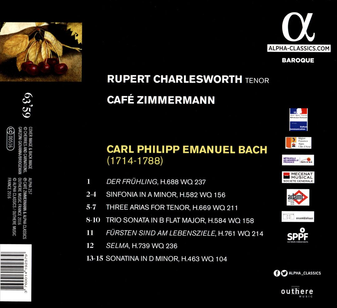C.P.E. Bach: Der Frühling cover art