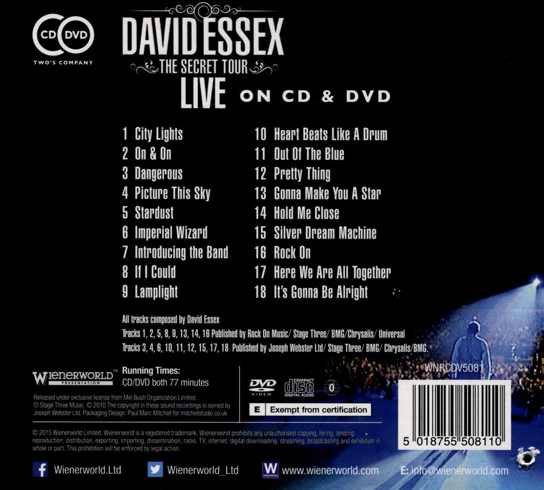 Secret Tour: Live cover art