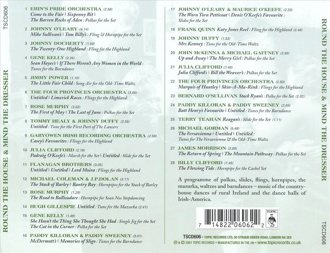 Round the House & Mind the Dresser: Irish Country House Dance Music cover art