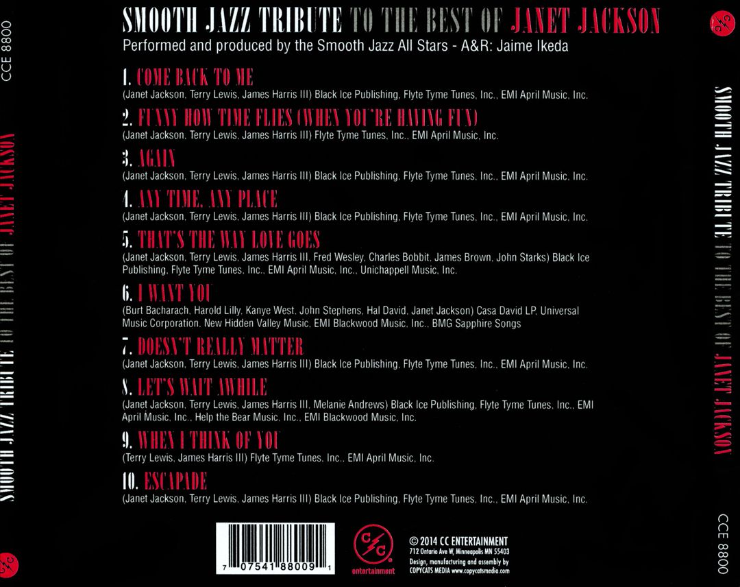 Smooth Jazz Tribute to the Best of Janet Jackson cover art