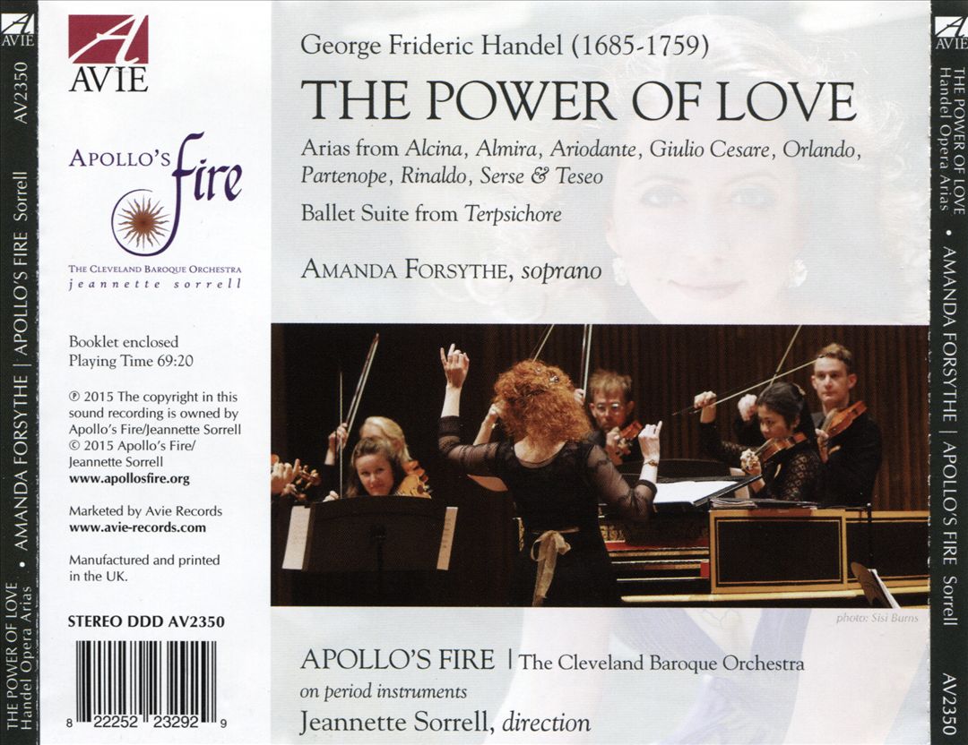 Power of Love: Arias from Handel Operas cover art