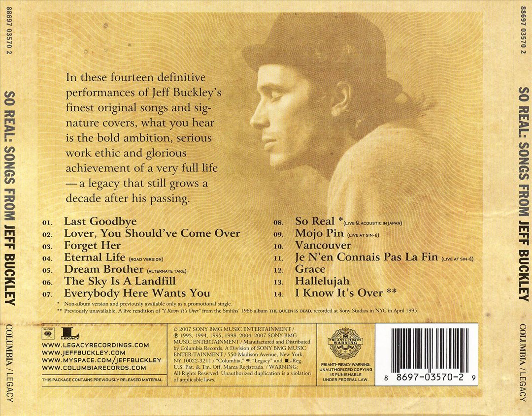 So Real: Songs From Jeff Buckley cover art
