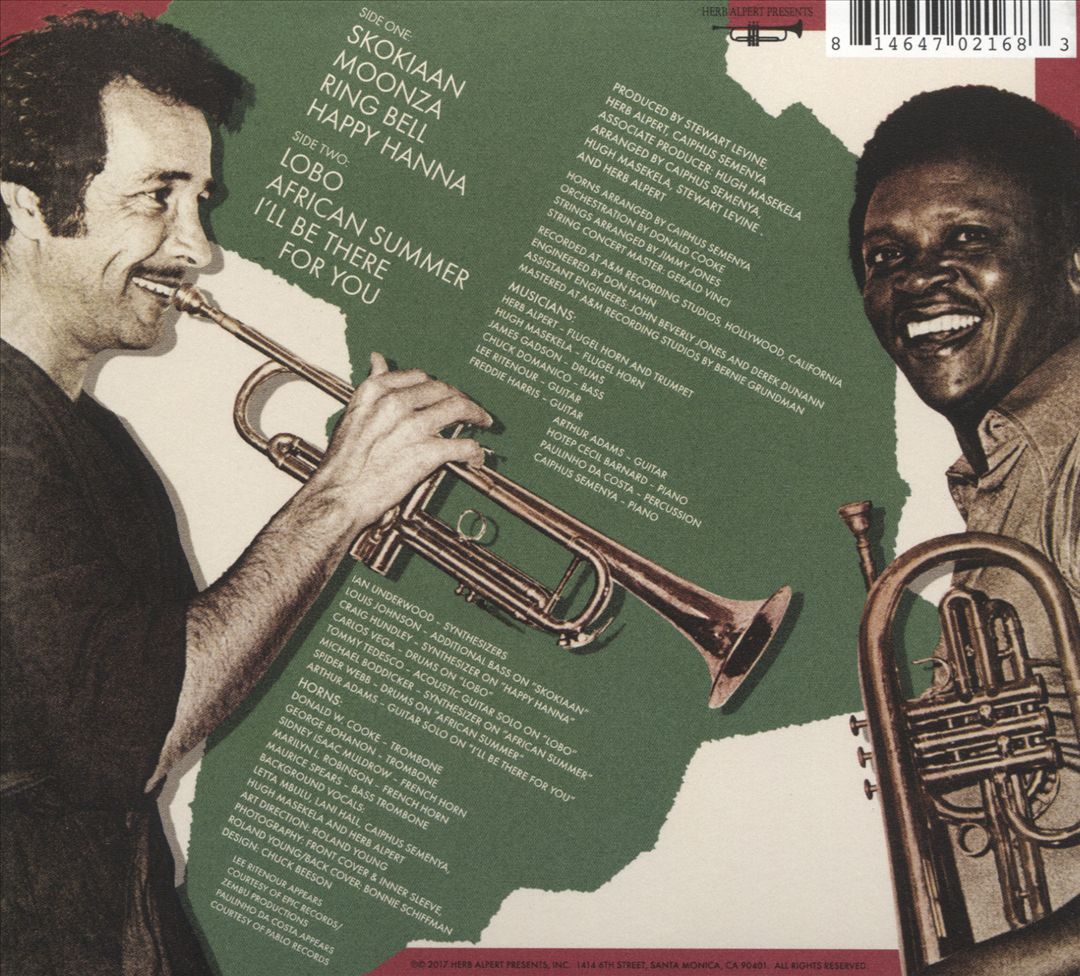 Herb Alpert/Hugh Masekela cover art