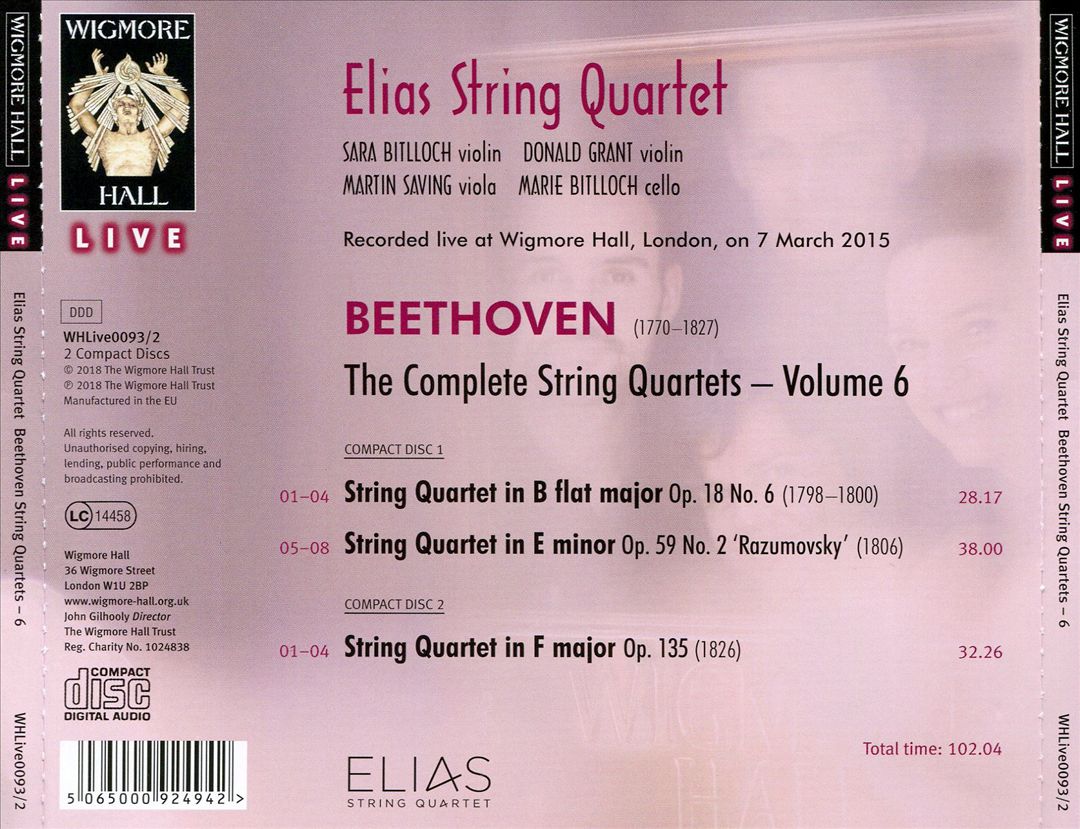 Beethoven: The Complete String Quartets, Vol. 6 cover art