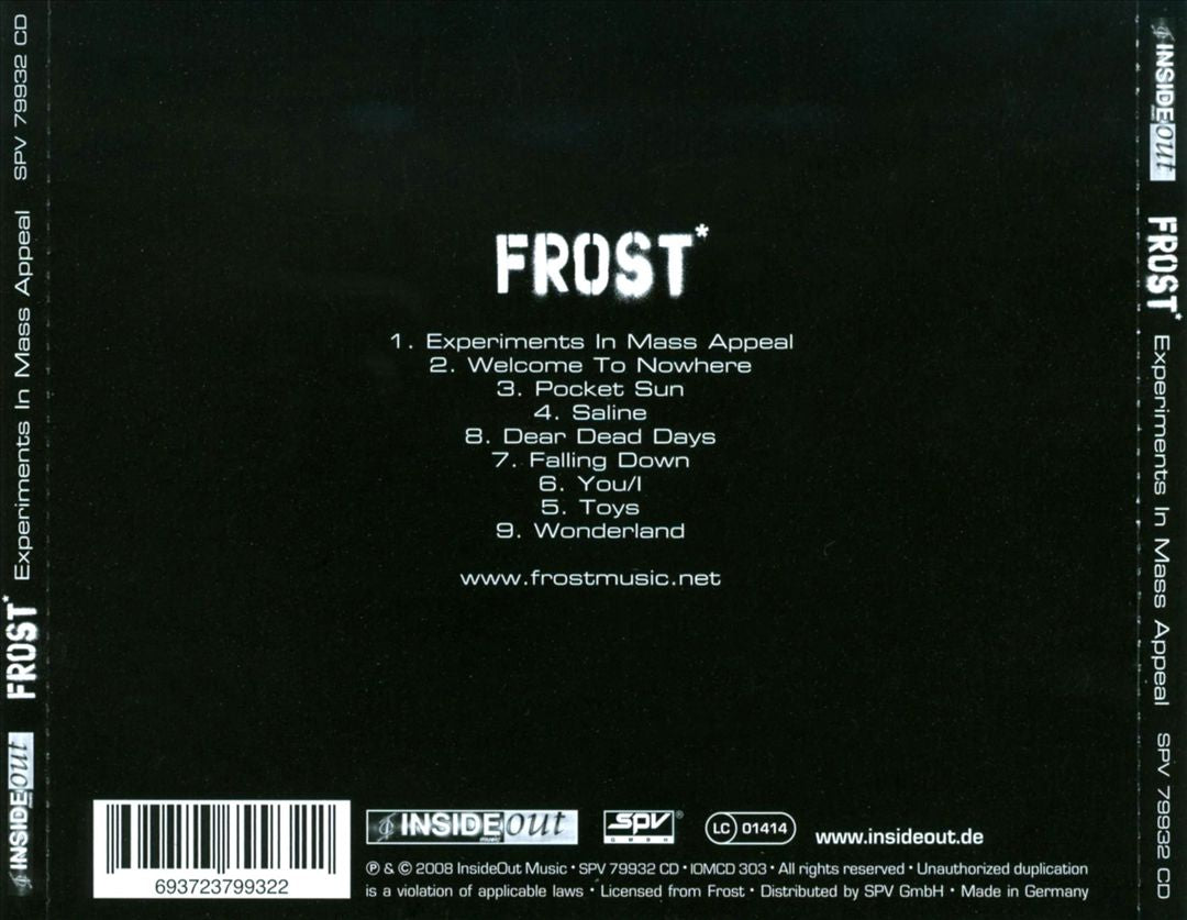 Experiments in Mass Appeal cover art
