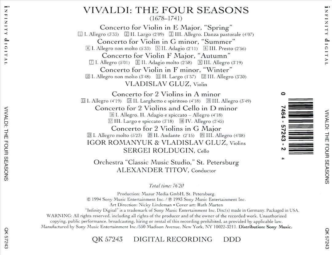 Vivaldi: The Four Seasons cover art