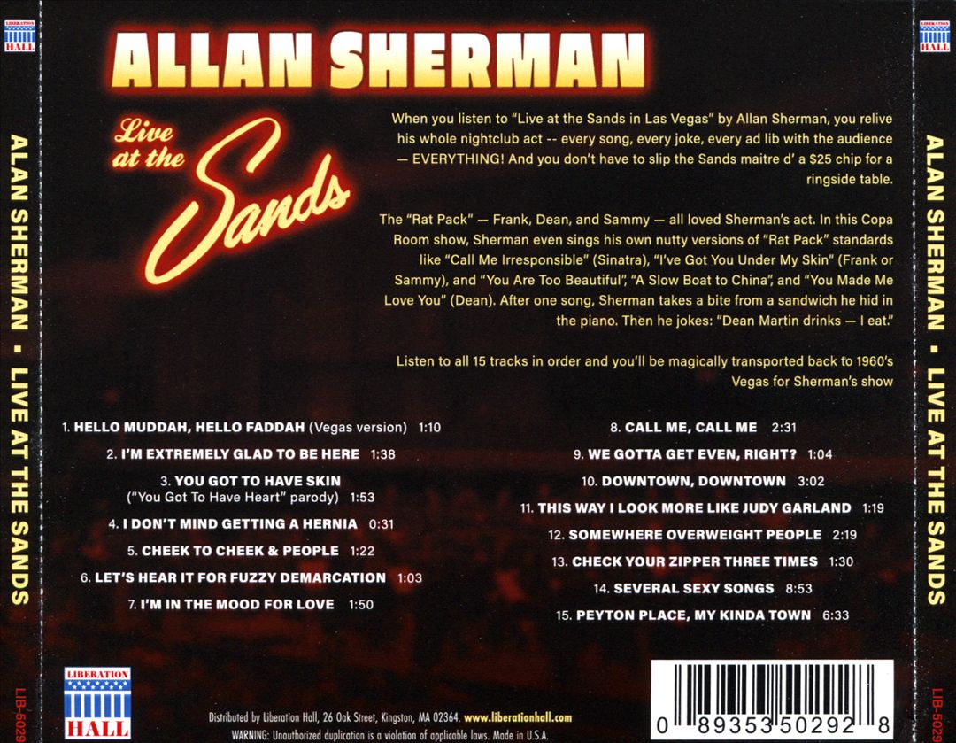 Live at the Sands cover art