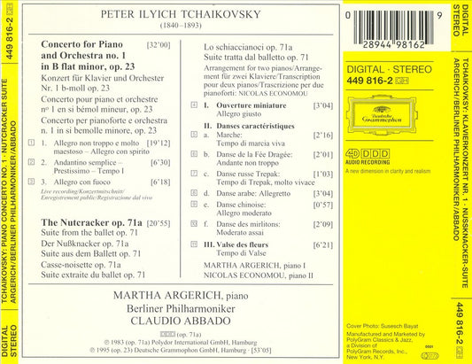 Tchaikovsky: Piano Concerto No. 1; The Nutcracker Suite cover art