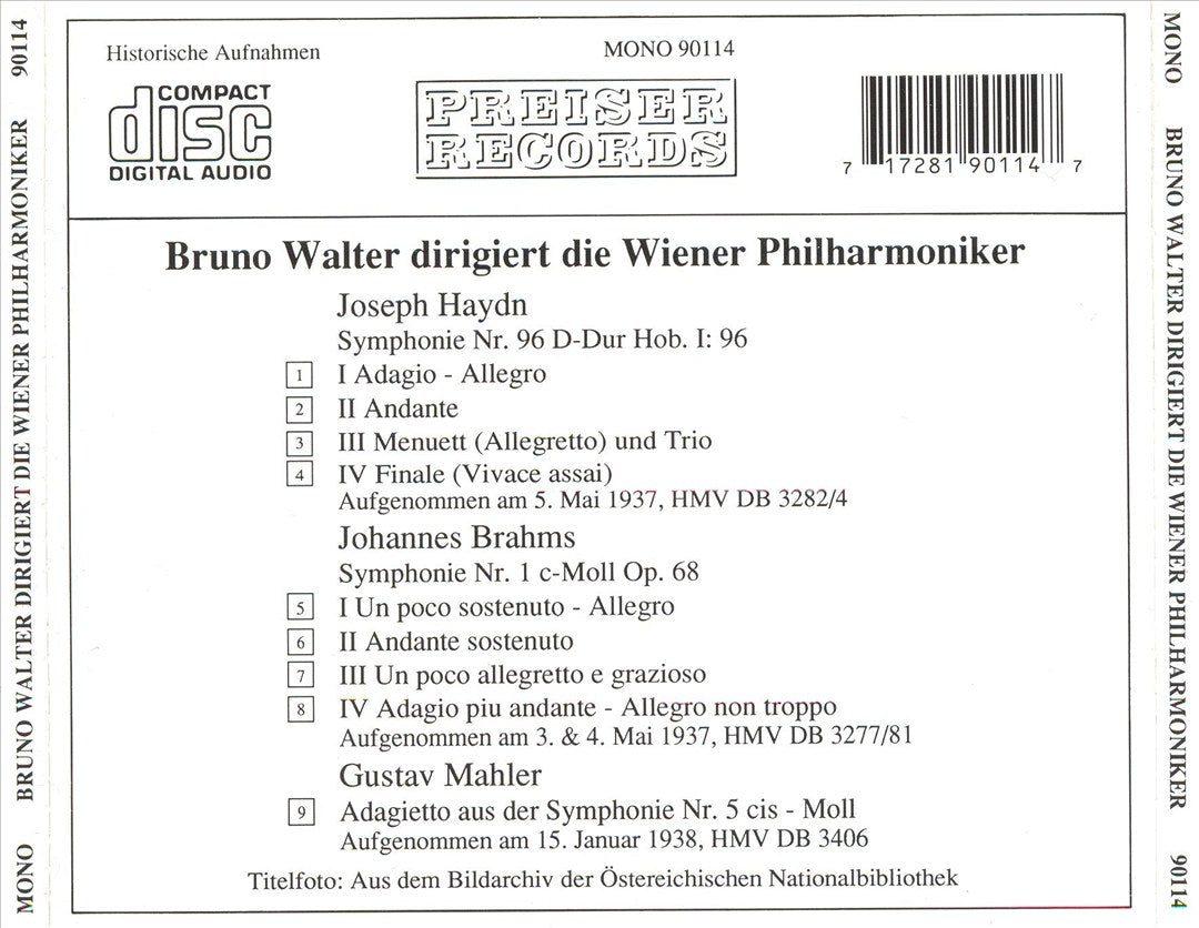 Bruno Walter cover art
