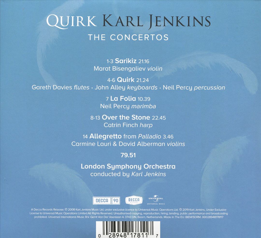 Karl Jenkins: Quirk - The Concertos cover art