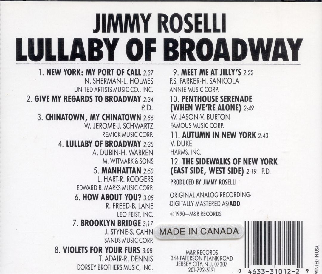 Lullaby of Broadway cover art