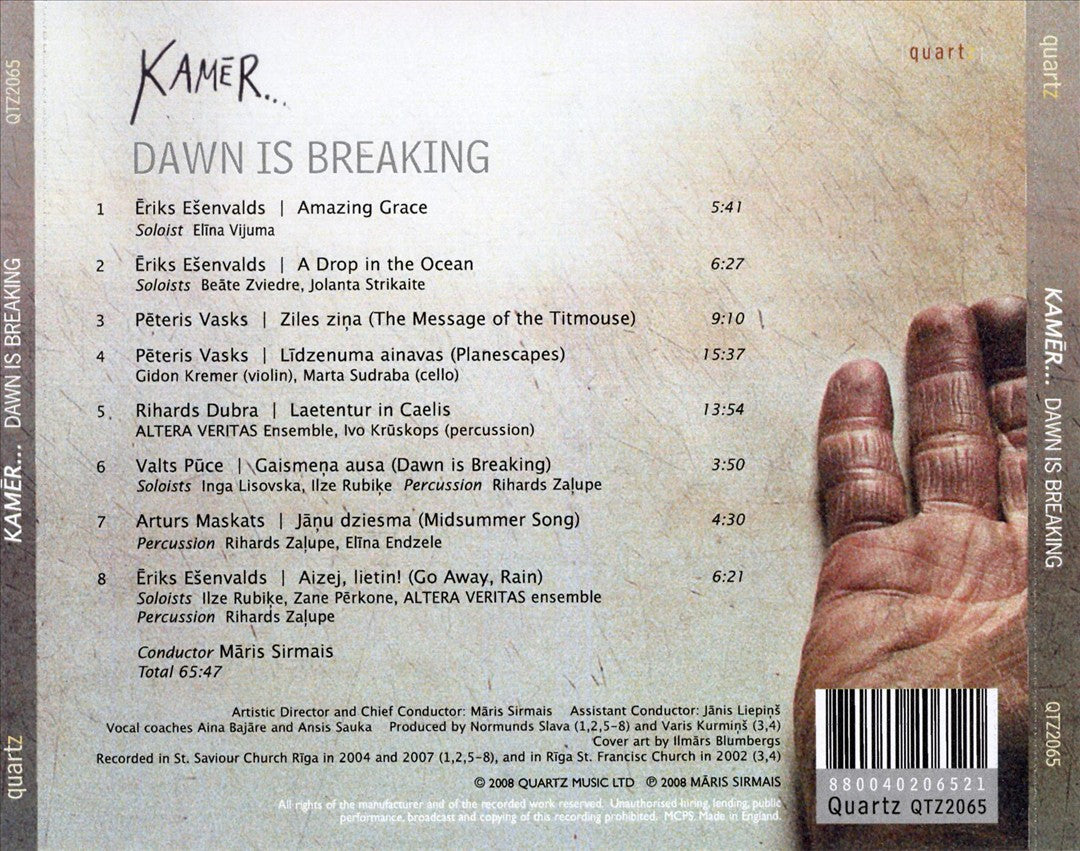 Dawn is Breaking: Choral Music from Latvia cover art