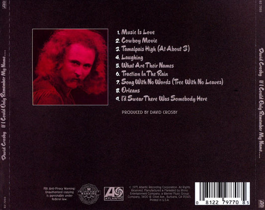 If I Could Only Remember My Name... cover art