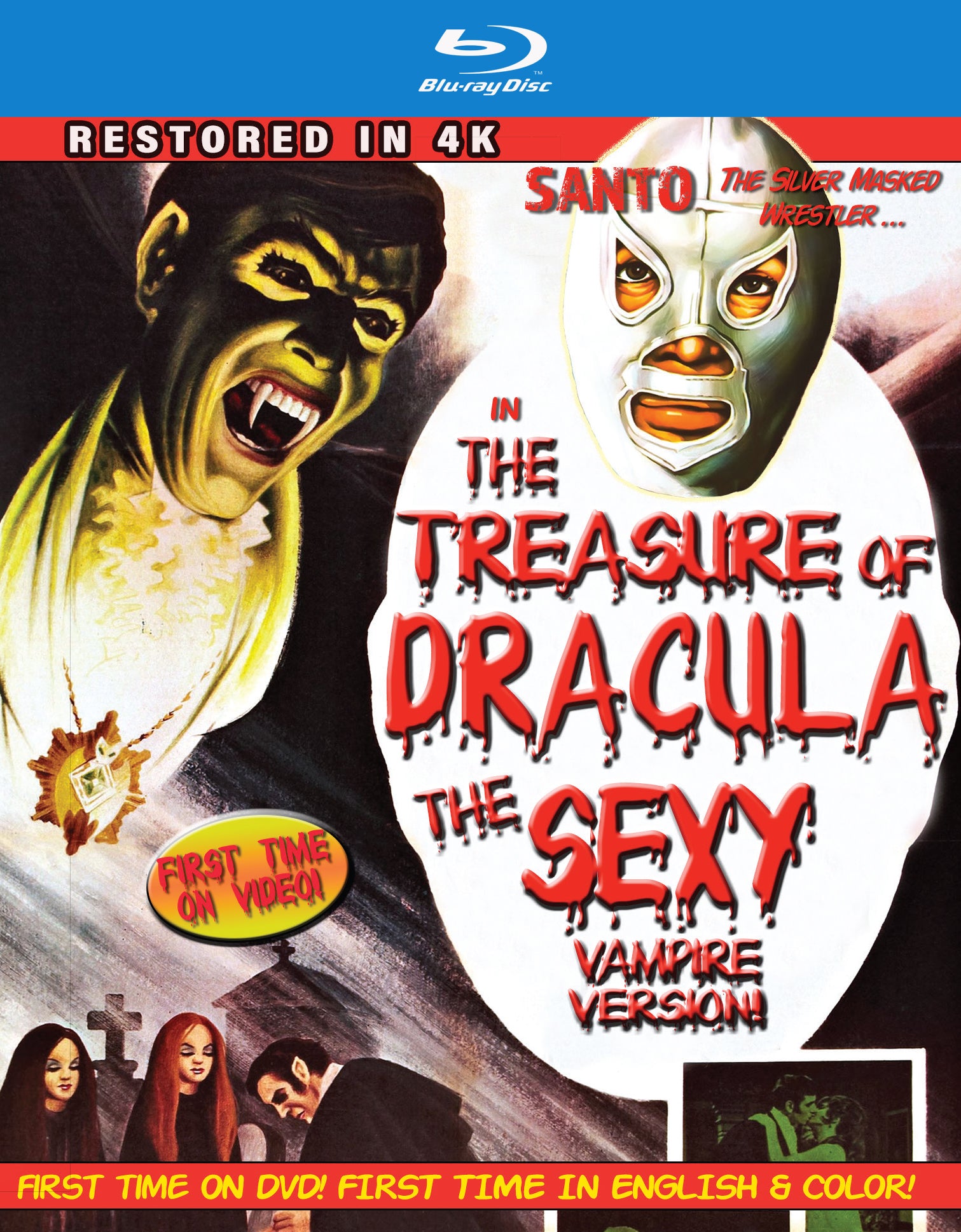 Santo in the Treasure of Dracula: The Sexy Vampire [Blu-ray] cover art