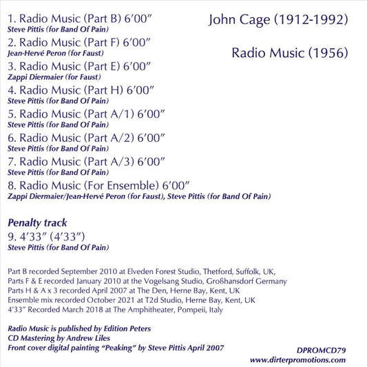 John Cage: Radio Music cover art