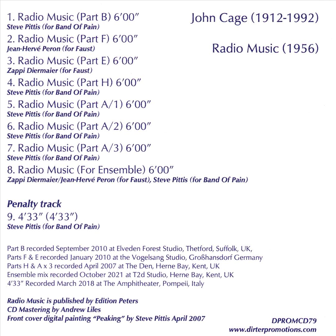 John Cage: Radio Music cover art