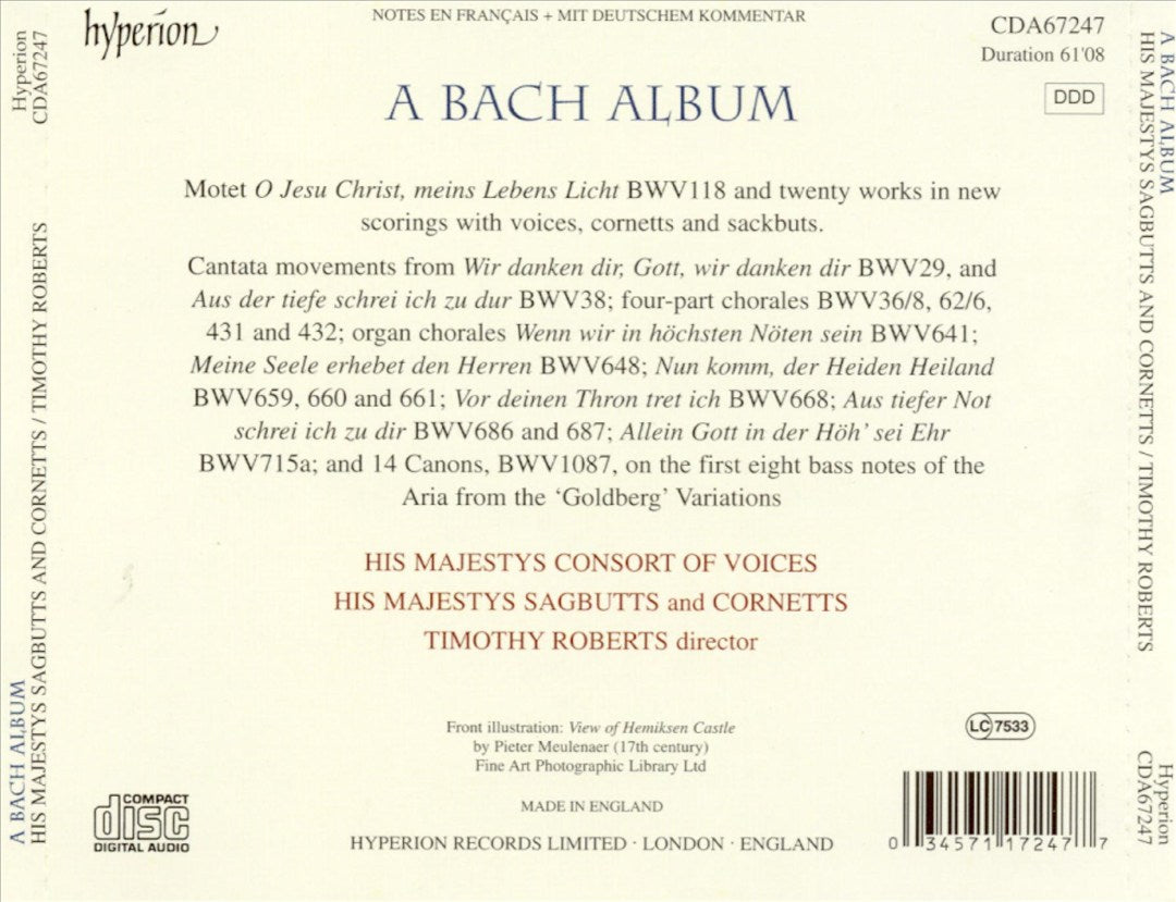 Bach Album cover art