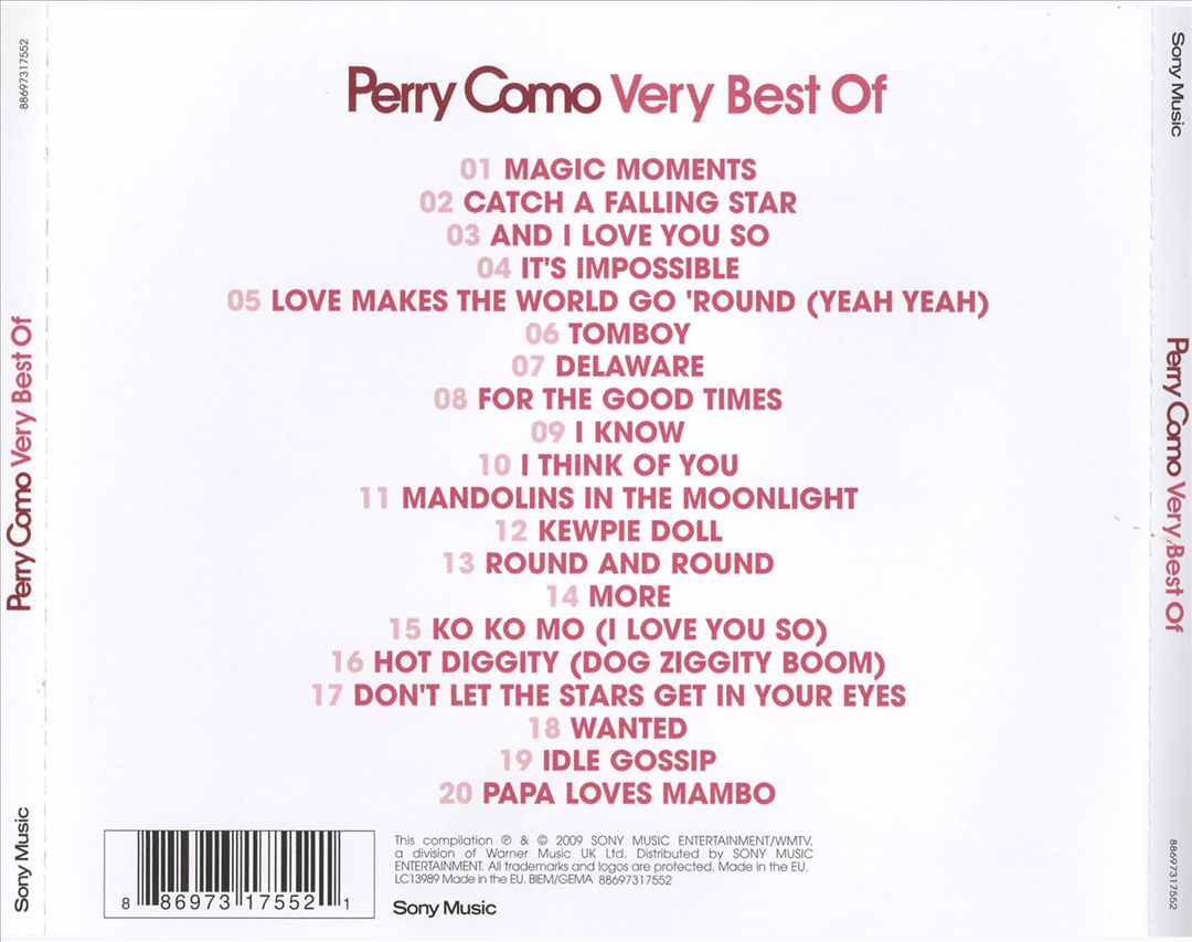 Very Best of Perry Como [Sony] cover art