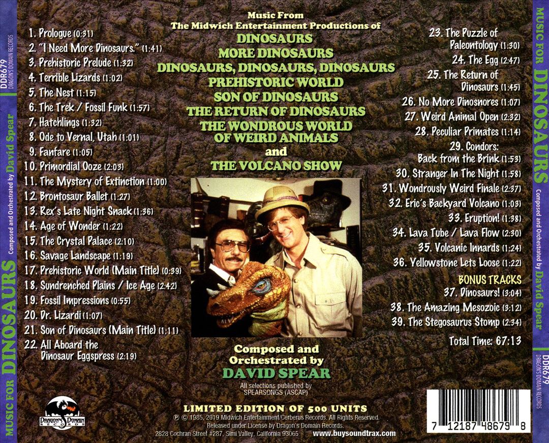 Music for Dinosaurs [Original Soundtrack] [Expanded Edition] cover art