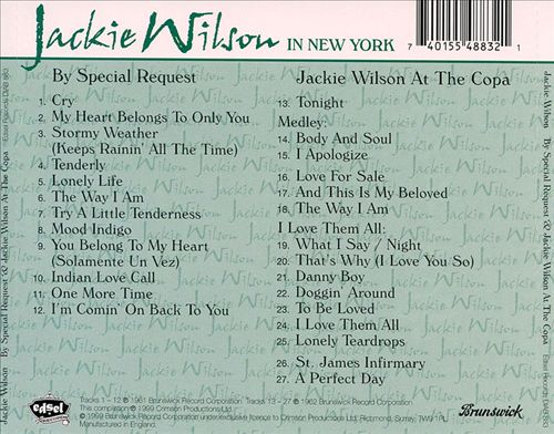 By Special Request/Jackie Wilson at the Copa cover art