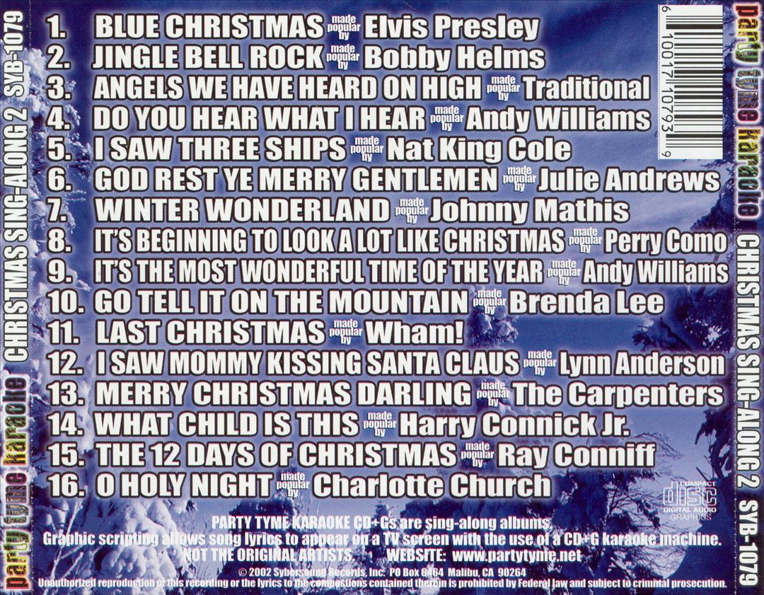 Party Tyme Karaoke: Christmas Sing-Along, Vol. 2 cover art