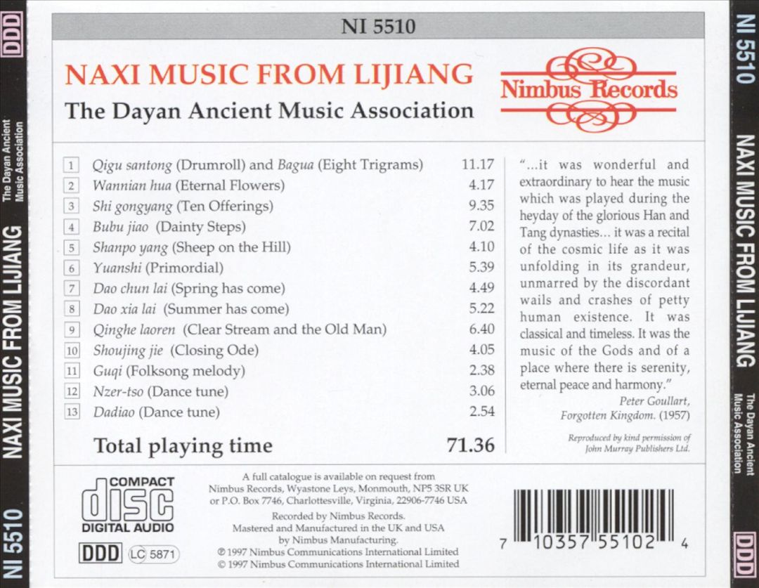 Naxi Music from Lijiang cover art