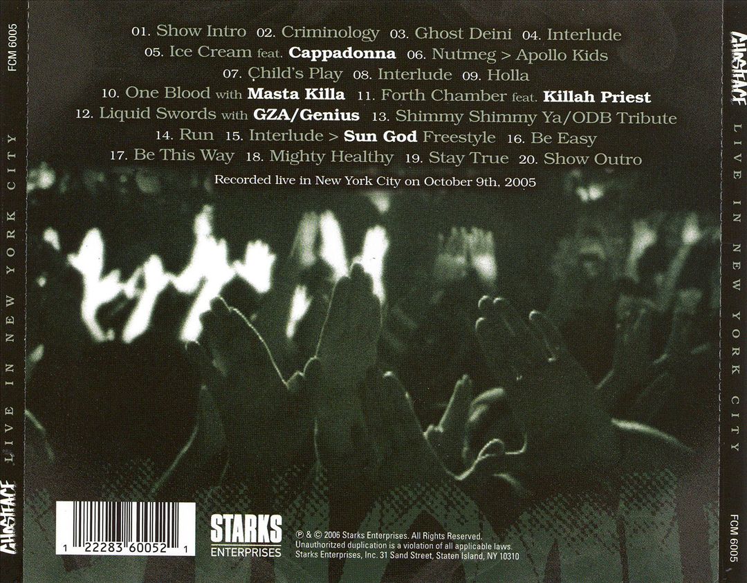 Live in New York City cover art