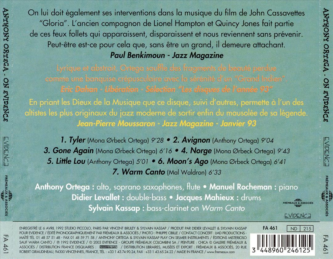 On Evidence cover art